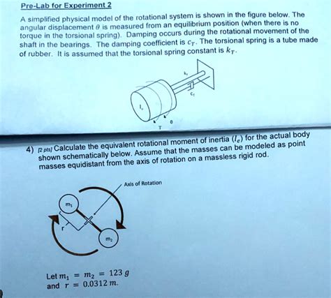 Solved Pre Lab For Experiment A Simplified Physical Model Of The