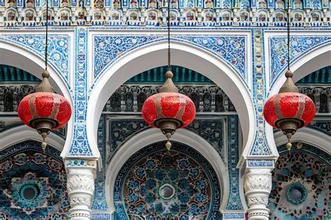 Premium Photo Red Lantern Ornate Lanterns Morocco