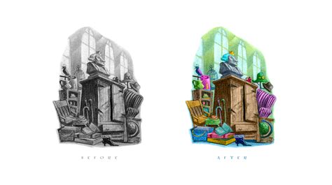 Coloring of Chapter Arts from Harry Potter Books on Behance