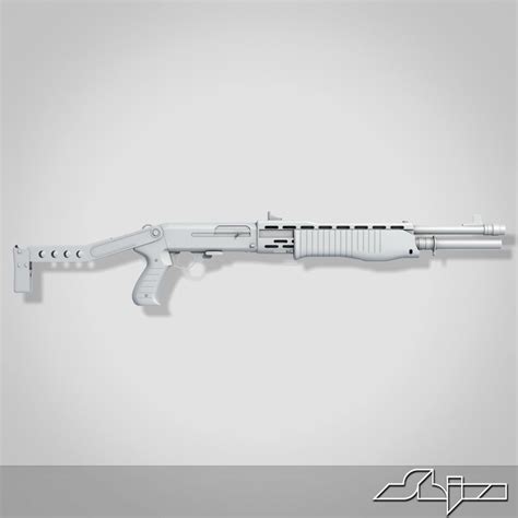 Дробовик Франки СПАС 12 Серый 3D Модель $89 - .3ds .fbx .max .obj - Free3D