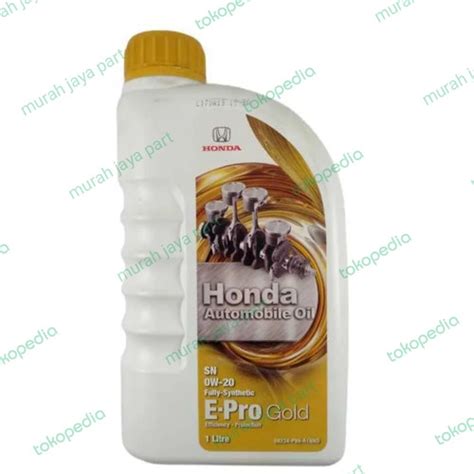 Jual Oli Honda E Pro Gold 0W 20 1Liter Jakarta Barat Murah Jaya