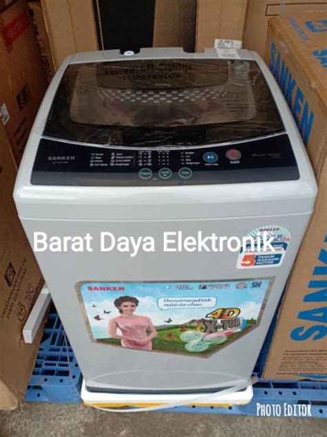 Jual Sanken AW S831BK Mesin Cuci Otomatis Top Loading 7 Kg Indonesia