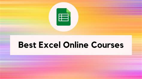 8 Best Online Courses For Excel To Become An Expert 2023