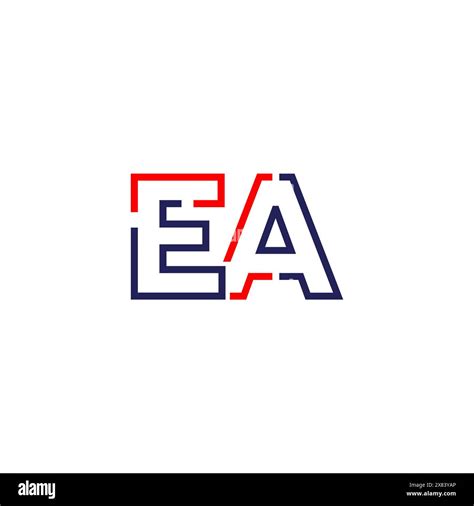 Ea Tech Logo Concept Design Stock Vector Image Art Alamy