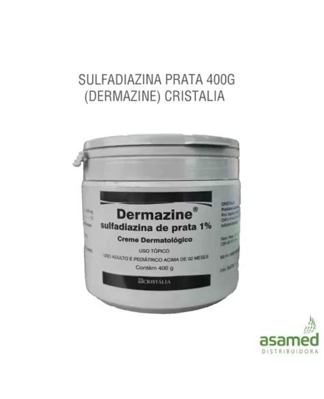 Sulfadiazina Prata 400g Dermazine Cristalia