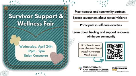 Survivor Support And Wellness Fair Student Health And Wellness Center