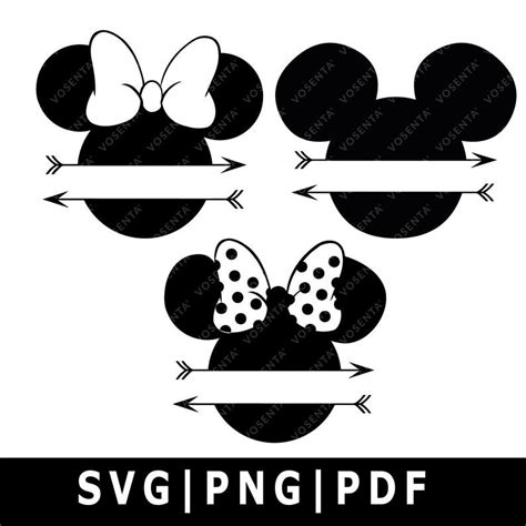 Mickey Mouse Monogram Svg Minnie Mouse Monogram Svg Mickey Head Svg