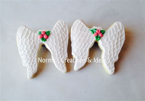 Angel Wings Cookies Snow Birthday Party Cookie Decorating Cupcake