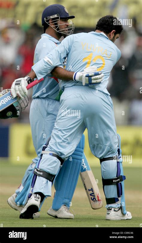 MS Dhoni Yuvraj Singh India Versus England Cricket Series 2008 09