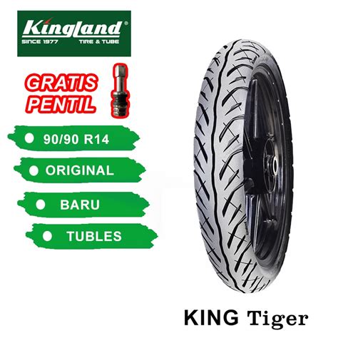 Jual Ban Motor Matic Kingland Tiger Ukuran 90 90 Ring 14 Tubles