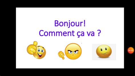 Bonjour Comment ça Va Youtube