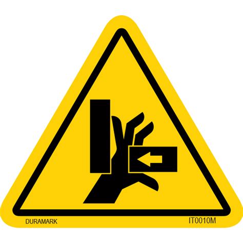pinch point labels caution warning danger labels duramark