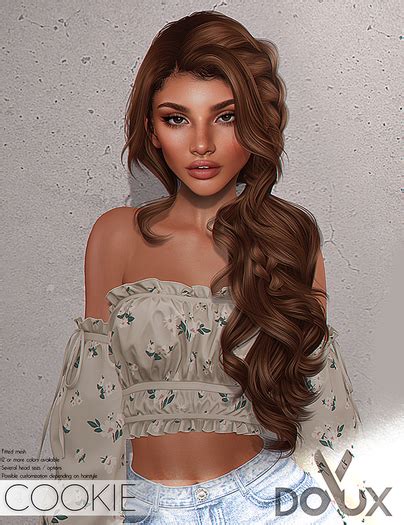 Second Life Marketplace Doux Cookie Hairstyle Blogger Pack