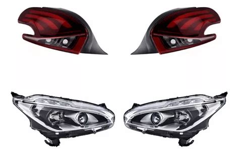 Set Calaveras C leds Faros Depo Peugeot 208 2016 2020 Envío gratis