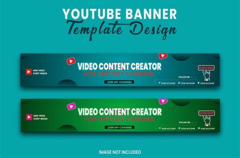 Premium Vector A Cover And Banner Design For Youtube Channel