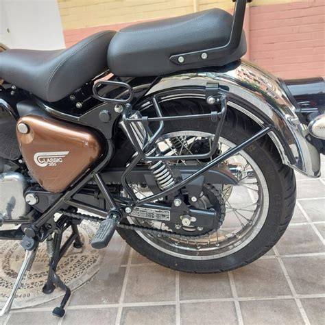 Soporte Para Alforjas Royal Enfield Classic Negro Satinado La