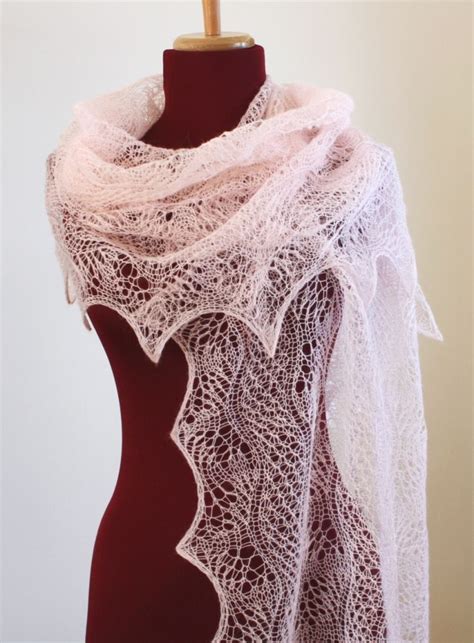 All Knitted Lace Pattern Release Dunes And Waves Lace Shawl Pattern