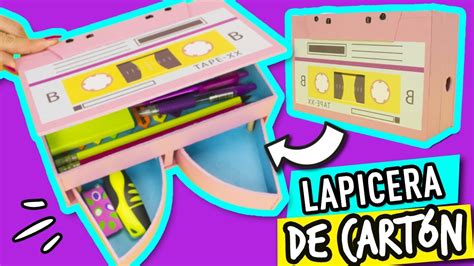 El Mejor Estuche Para L Pices De Cart N Lapicera Casette Retro