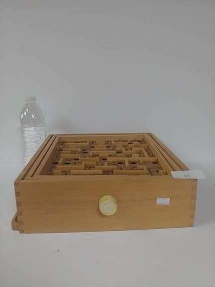 Wooden Marble Maze Game - Trice Auctions