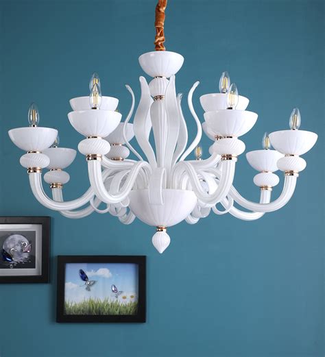 Buy Flor White Crystal Chandelier By Stello At Off By Stello