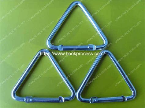 Triangle Shape Aluminum Alloy Keychain Snap Hook Clip Making Machine