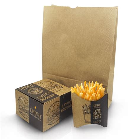 Kit De Hamburgueria Kraft Metade Preto Batata Hamb Rguer Saco