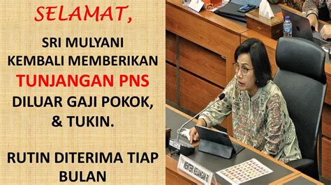 SRI MULYANI KEMBALI BERIKAN TUNJANGAN PNS SELAIN GAJI POKOK TUKIN