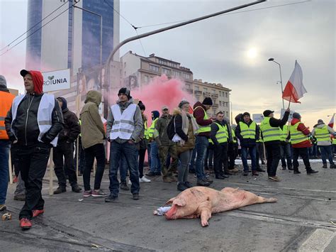 Ostry Protest Agrounii W Warszawie