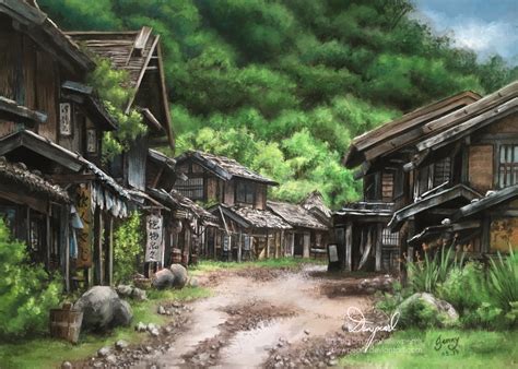 Old Japanese Village by sDewpearls on DeviantArt