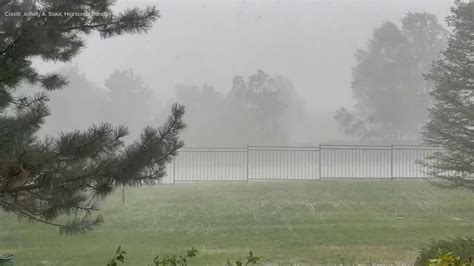 Heavy Rain Hail Move Through Southern Metro Area News