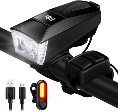 Enoneo Luci Bicicletta Usb Ricaricabili Led Luci Bici Anteriore E