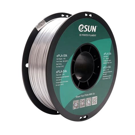 Esun Metal Esilk Pla Mm Kg D Printer Filament Silver Ntuc