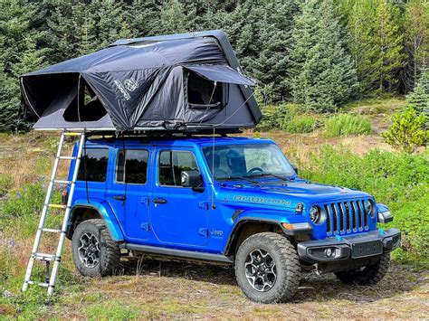 Jeep Wrangler Camper with Roof Top Tent Rental | Geysir Car Rental