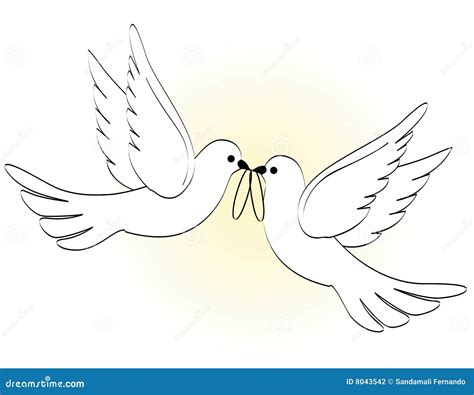 Wedding Doves Stock Vector Illustration Of Flying Carry 8043542