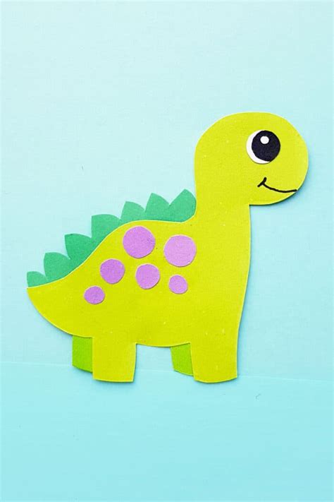 Dinosaur Paper Craft Made With Happy