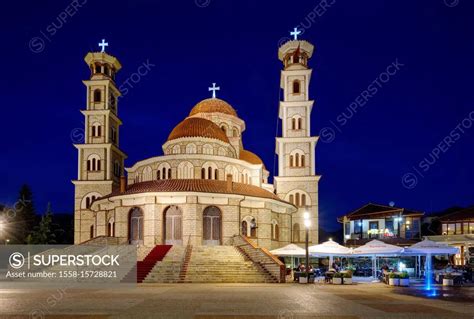 Orthodox Resurrection Cathedral, Korca, Korça, Albania - SuperStock