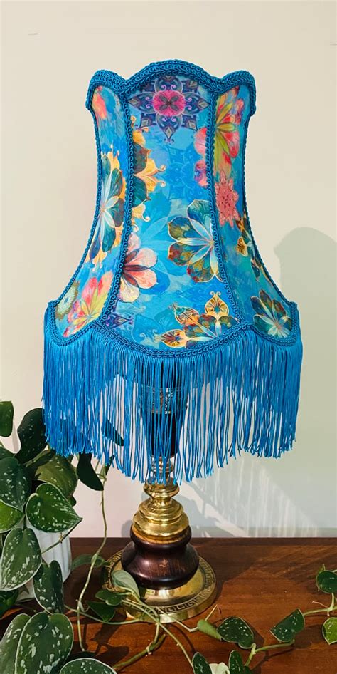 Teal Blue Tassel Lamp Shade Lulu S Lamps