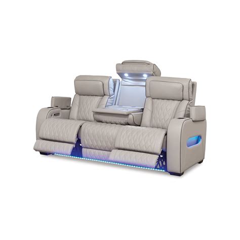 Signature Design By Ashley Boyington U2710515 Power Reclining Sofa Wled Heat And Massage Usb