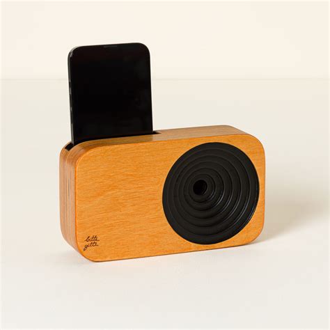 Uncommon Goods | Wooden Amplifying Phone Speaker | Speaker