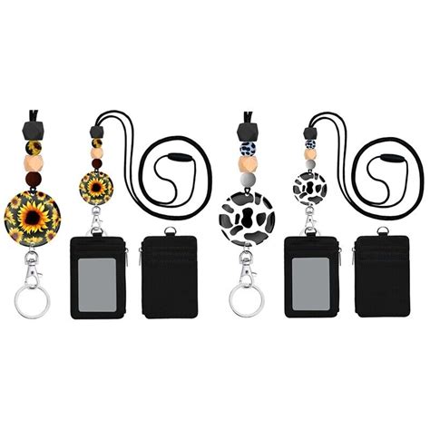 Sunflower Lanyards For Id Badges And Keys Cute Id Badge Holder