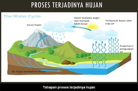 Gambar Proses Terjadinya Hujan Kelas 3 Sd Air Yang Berada Di Bumi