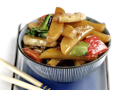 Asian Style Vegan Stir Fry Potatoes Recipe Seasonal Spuds