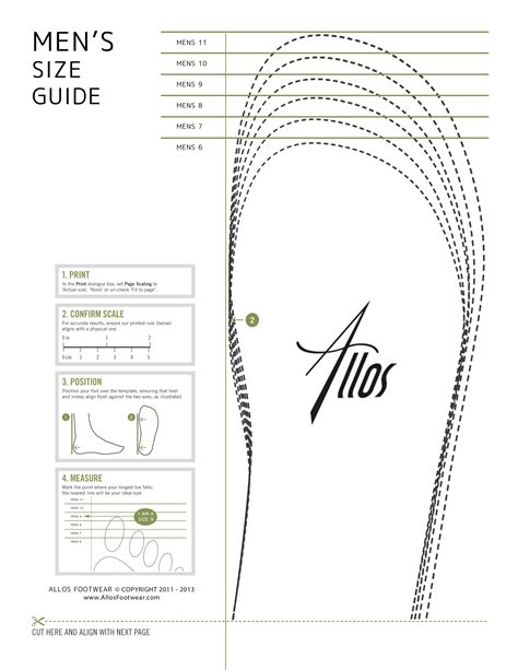 Free Printable Foot Size Chart PDF & Guide - Printables for Everyone