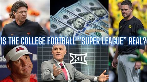 Is The College Football Super League Real YouTube