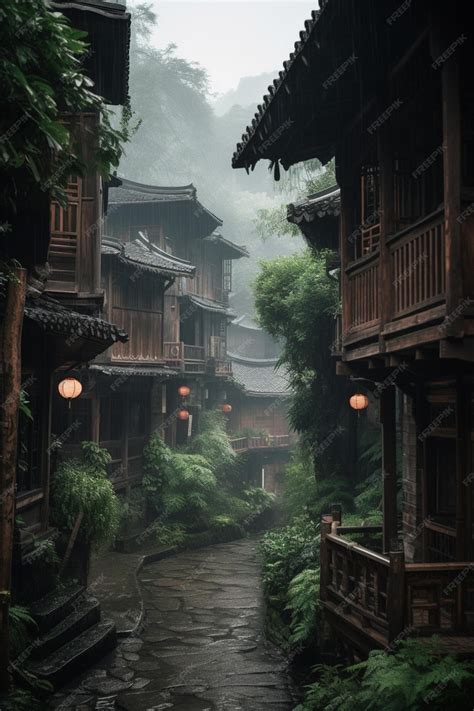 Premium Photo | The art of the chinese village