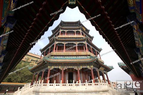 Pagoda Of Fragrance Of Buddha Summer Palace Beijing China Stock