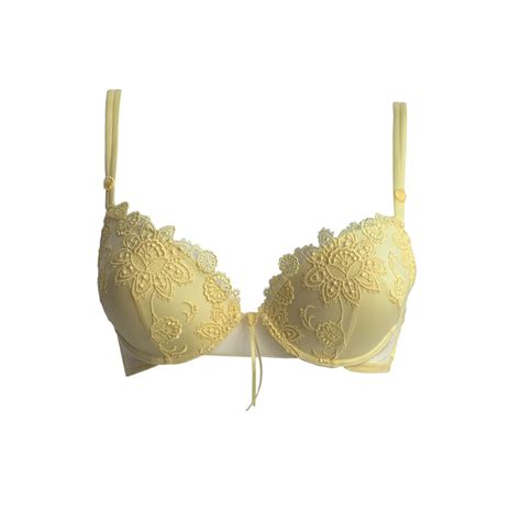 AMBRA Lingerie BH S Bouquet De Fleurs Oil Push BH Geel 0606 Italian