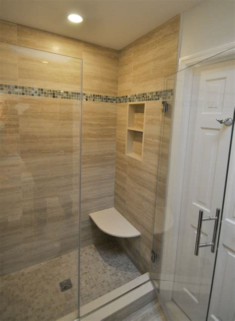 Walk In Shower Ideas With Bench For Small Bathroom