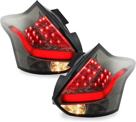 Led Lightbar Tail Lights Rear Lights Ford Focus Mk In Black