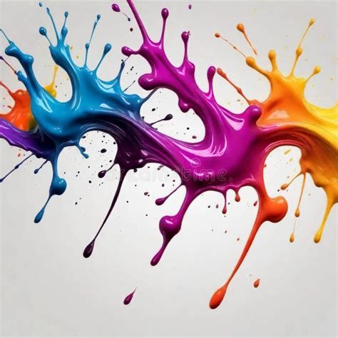 Paint Ink Drops In Water Motion Color Explosion Smoke Colorful Liquid